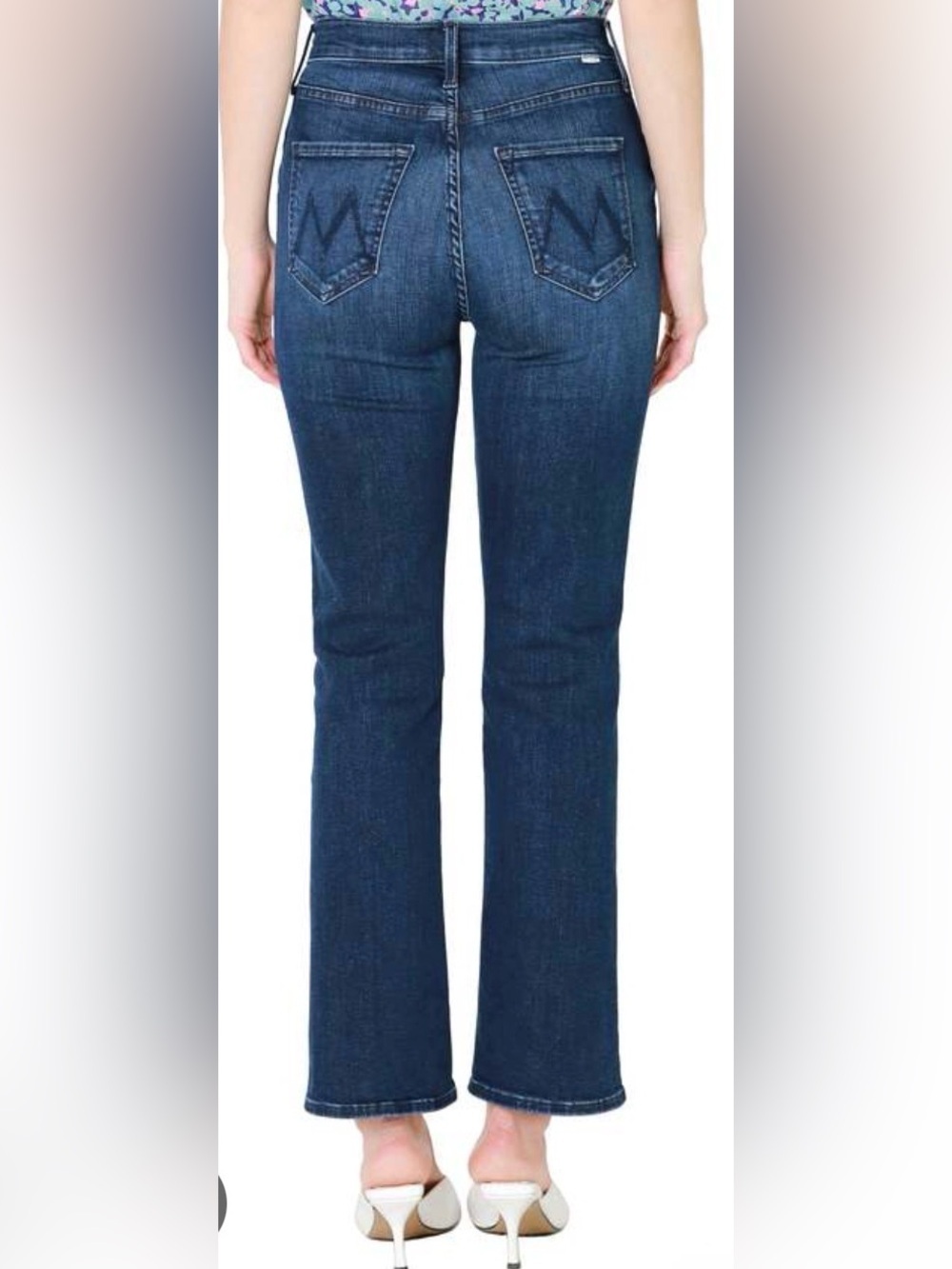 MOTHER Button Fly Day Tripper Bootcut Ankle Jean in Mint Condition Wash Size 28